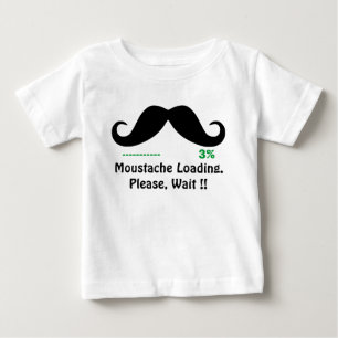 funny moustache baby T-Shirt