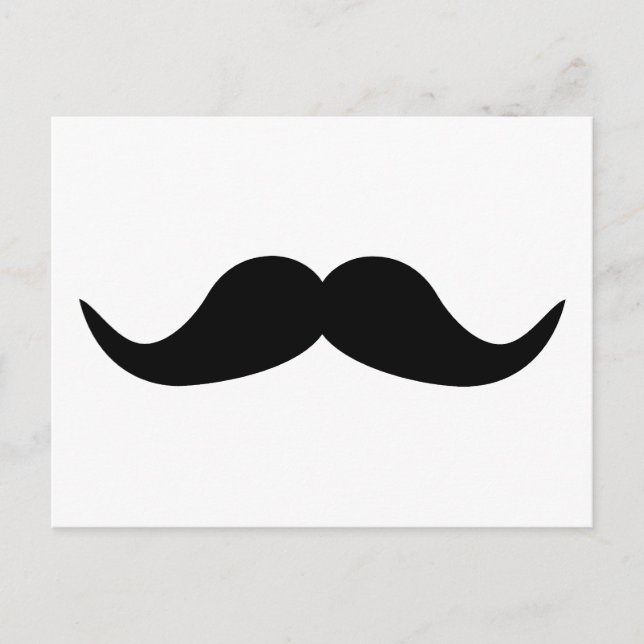 Funny Moustache beard Postcard (Front)