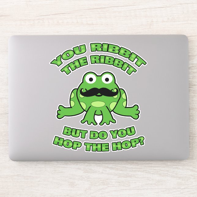 Funny Moustache Cartoon Frog (Computer)