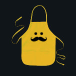 Funny Moustache Face Kids Apron<br><div class="desc">Artwork designed in vector for the highest image quality.</div>