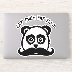 Funny Moustache Panda Let Them Eat Yams