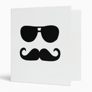 Funny Moustache sunglasses Binder