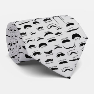 Funny Moustache Types Masculine Father's Day   Tie