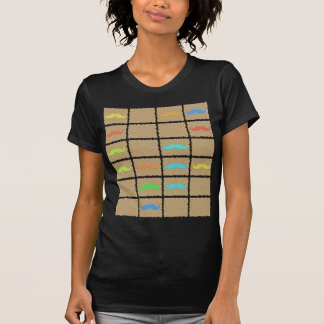 Funny Moustaches T-Shirt (Front)