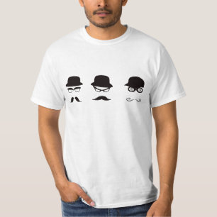 Funny moustaches t-shirt