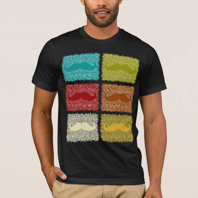 Funny Moustaches T-Shirt (Front)