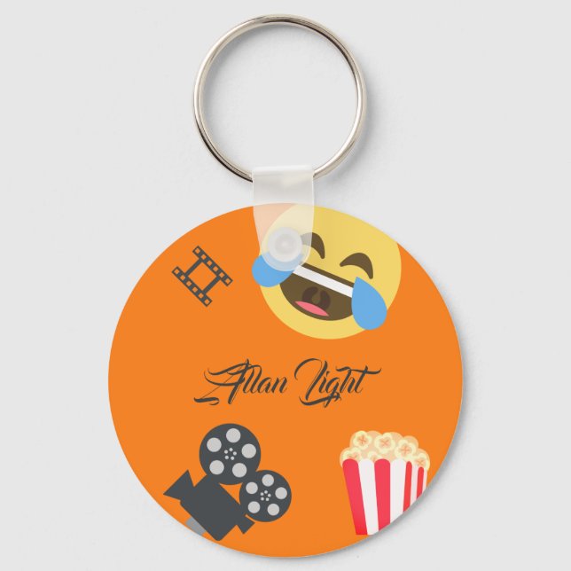 Funny Movie Emojis Keychain (Front)