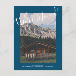 funny moving announcement blue Upload your photo