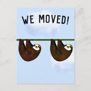Funny Moving Announcement Postcard