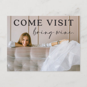 Funny Moving Announcement Postcard with Photo