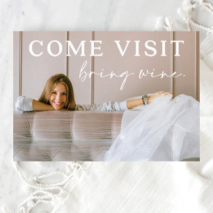 Funny Moving Announcement Postcard with Photo