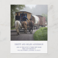 Funny Moving Carte postale Faire-part