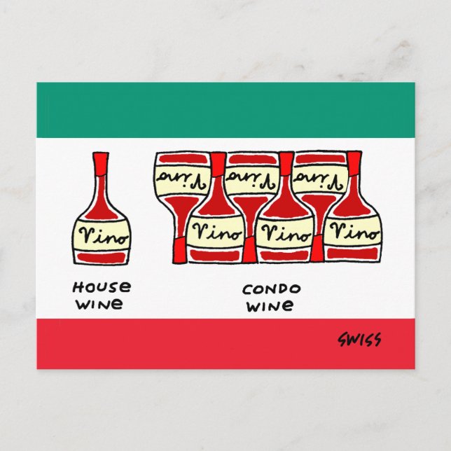 Funny Moving To A Condo Cartoon Address Change Postcard (Front)