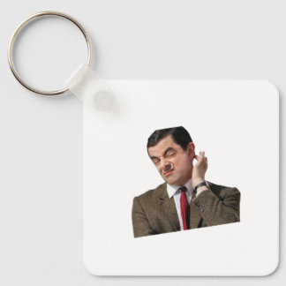 Funny Mr. Bean Confused Meme Keychain - Humorous G