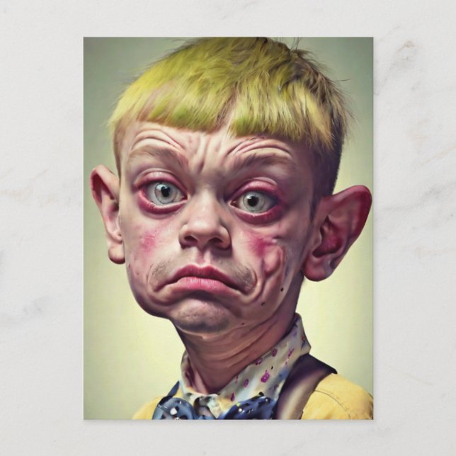 Funny "Mr. Handsome"  Postcard (Front)