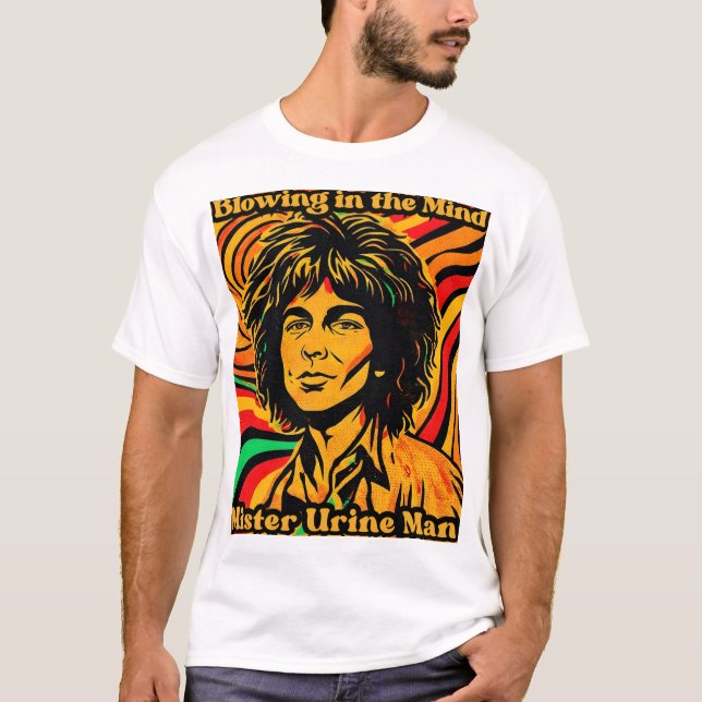 Funny Mr Urin Man T-Shirt | Quirky Graphic Tee (Front)