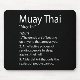 Funny Muay Thai And Thai Boxing - Muay Thai Defini Mouse Pad