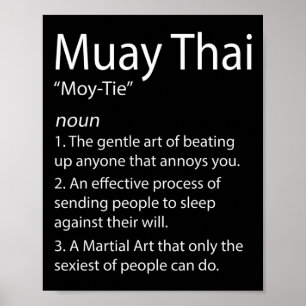 Funny Muay Thai And Thai Boxing - Muay Thai Defini Poster