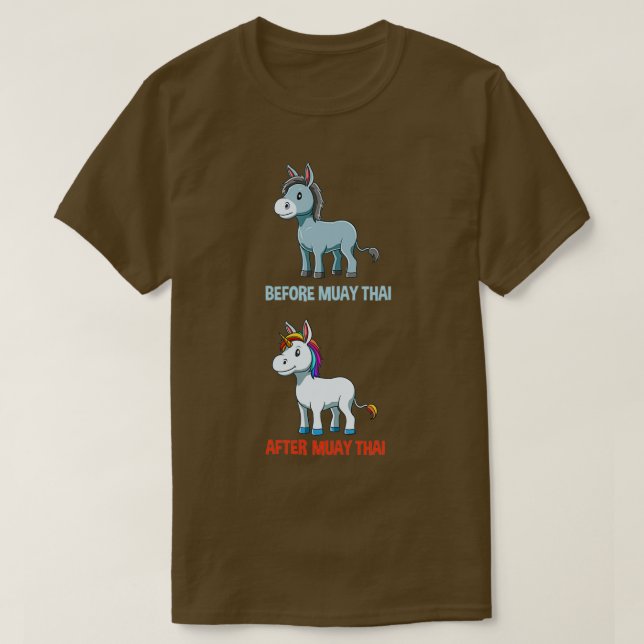Funny Muay Thai and Thai Boxing T-Shirt (Design Front)