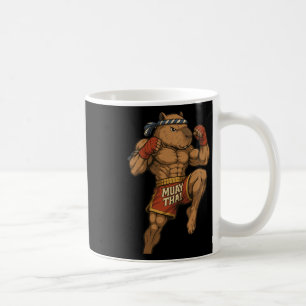 Funny Muay Thai Capybara Thai Boxing Martial Arts Coffee Mug