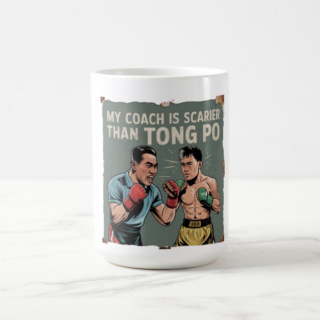 Funny Muay Thai Coach Classic Mug – Vintage (Center)