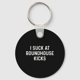Funny Muay Thai Kickboxing Roundhouse Kick Keychain