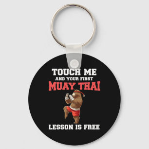 Funny Muay Thai Lesson - Thai Boxing Kickboxing Be Keychain
