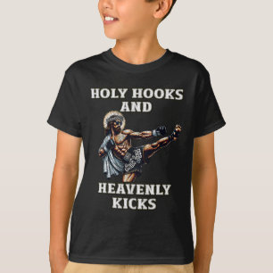 Funny Muay Thai Lord Jesus Thai Boxing Kickboxing  T-Shirt