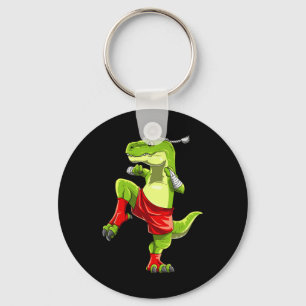 Funny Muay Thai T-rex - Thai Boxing  Keychain