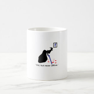 Funny mug about social media, humorous mug,