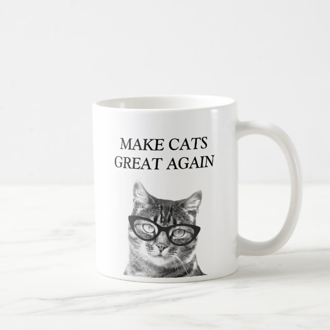Funny mug for cat lover | Make Cats Great Again (Right)