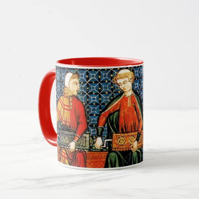 Funny Mug for the early music crowd - Hurdy Gurdy (Front Left)