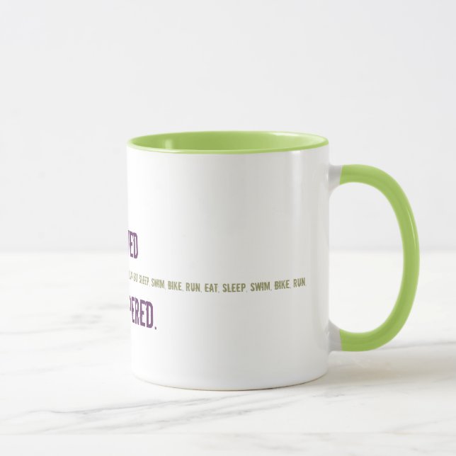 Funny Mug for Triathlete - Shaved and Tapered (Right)