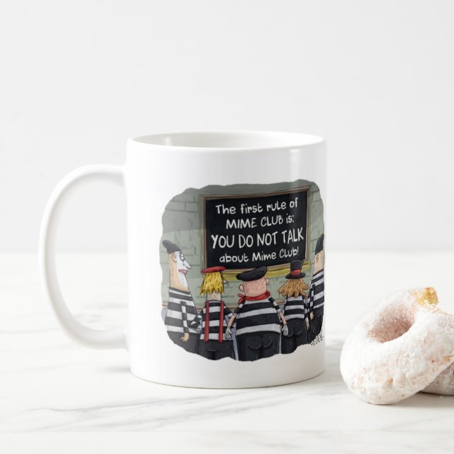 Funny Mug with mimes (With Donut)