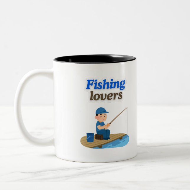 funny mugs Fishing lovers (Left)