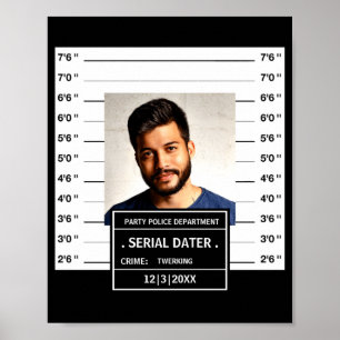 Funny Mugshot Ster Poster