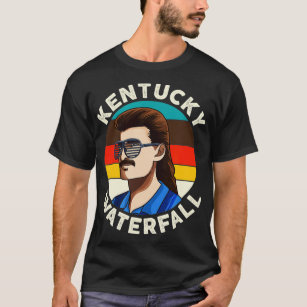 Funny Mullet  Kentucky Waterfall Redneck Mullet  T-Shirt
