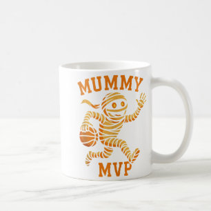 Funny Mummy Basketball Halloween Design Mvp Monste Coffee Mug