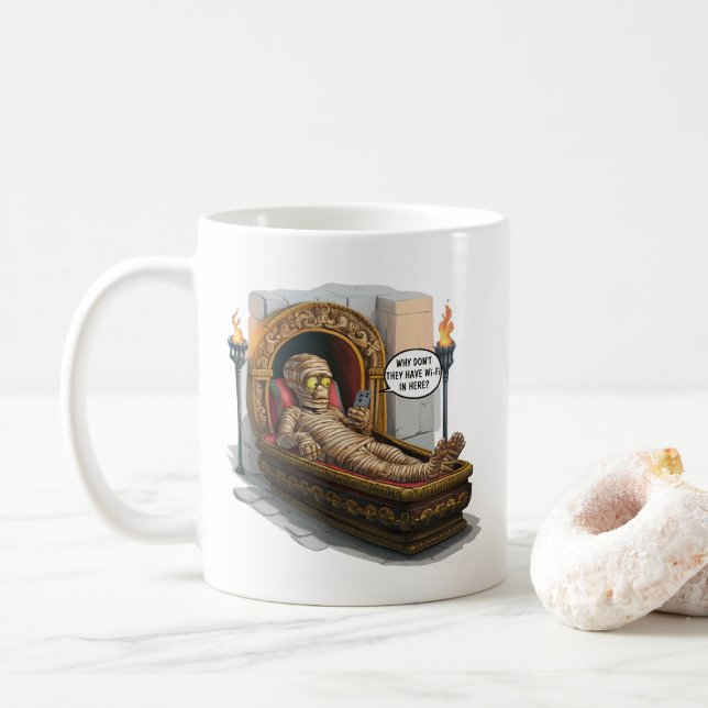 Funny Mummy Coffee Mug (With Donut)