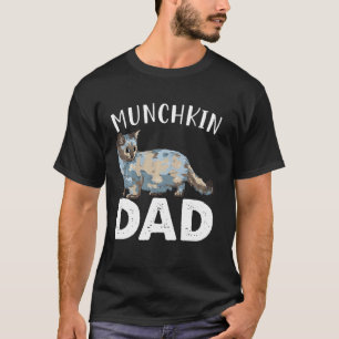 Funny Munchkin Papa Cute Love Cats Men Father Day T-Shirt