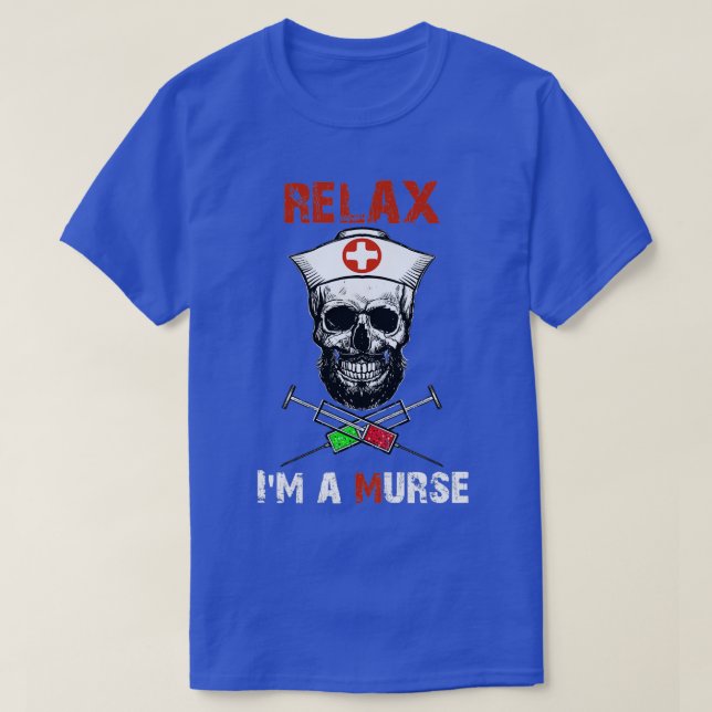 Funny Murse Male Nurse Gift T-Shirt (Design Front)
