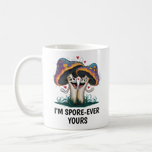 Funny Mushroom Coffee Mug (Left)