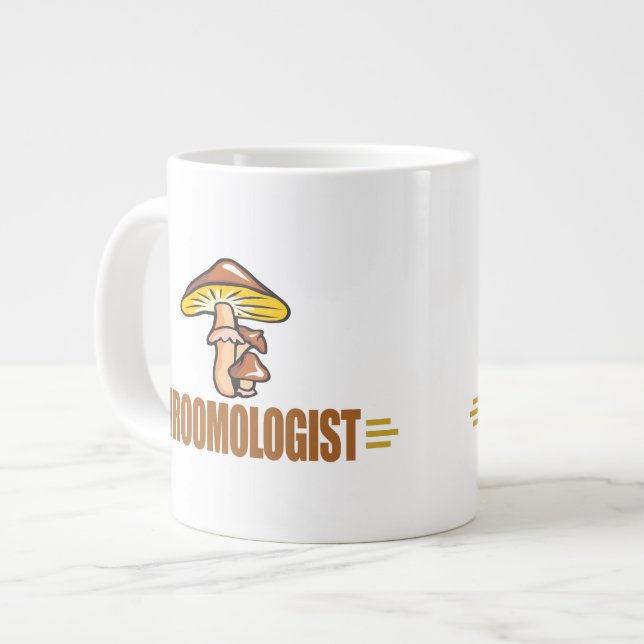Funny Mushroom Large Coffee Mug (Front Left)