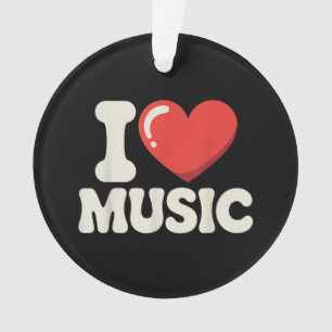Funny Music Art for Men Women Music Teacher Themed Ornament