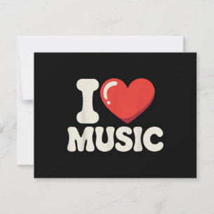Funny Music Art for Men Women Music Teacher Themed Thank You Card