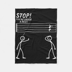 Funny Music Design For Men Women Music Teacher Mus Fleece Blanket
