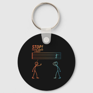 Funny Music Design For Men Women Music Teacher Mus Keychain
