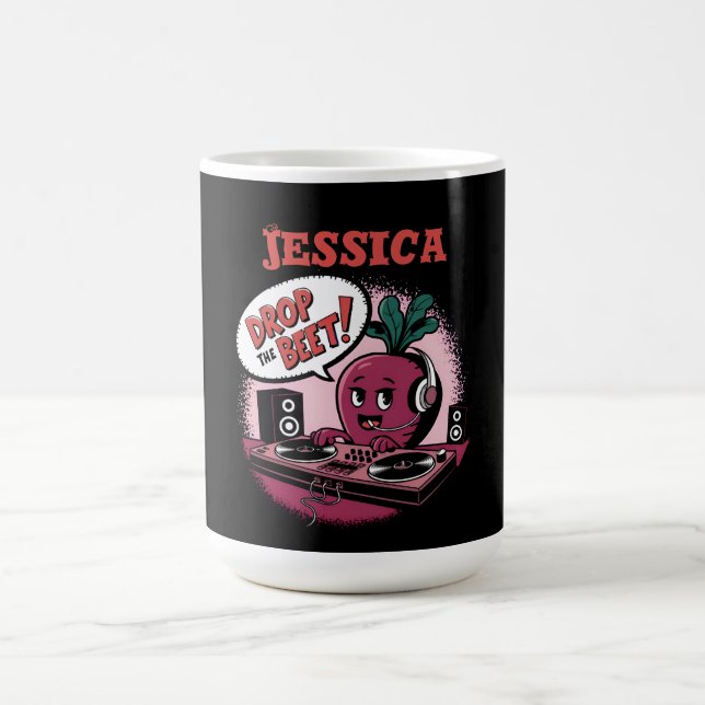 Funny Music Drop The Beet Coffee Mug (Center)