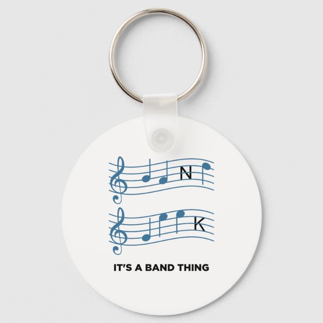 Funny Music - It's A Band Thing Keychain (Front)