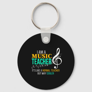 Funny Music Teacher T Shirt Music Teacher Cool Tea Keychain